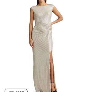 Sleeveless Side-Slit Maxi Dress in Light Beige
